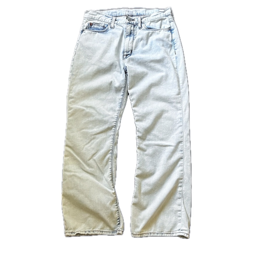HUDSON Blair High Rise Bootcut Crop Jeans Women’s Size 27 Light Wash Denim